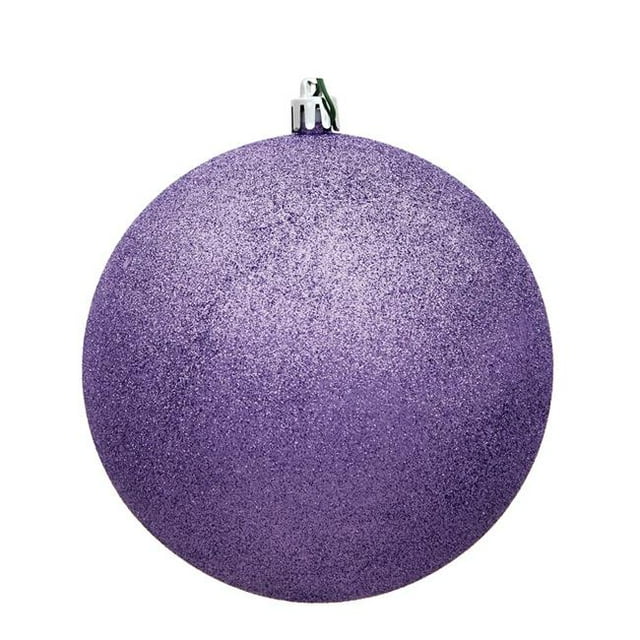 Vickerman N593086DG Boule de Noël 12 Po. Lavande Pailletée avec Capuchon Percé