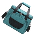 thumbnail image 1 of Eigraketly Bolsa enfriadora de bebidas de vino, paquete de hombro térmico a prueba de fugas con múltiples bolsillos para exteriores con Kits de desorden para acampar Cian, 1 of 6