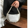 thumbnail image 3 of Kukuzhu Women Chic Pearl Shoulder Bags Fashion PU Leather Party Evening Purse, 3 of 6