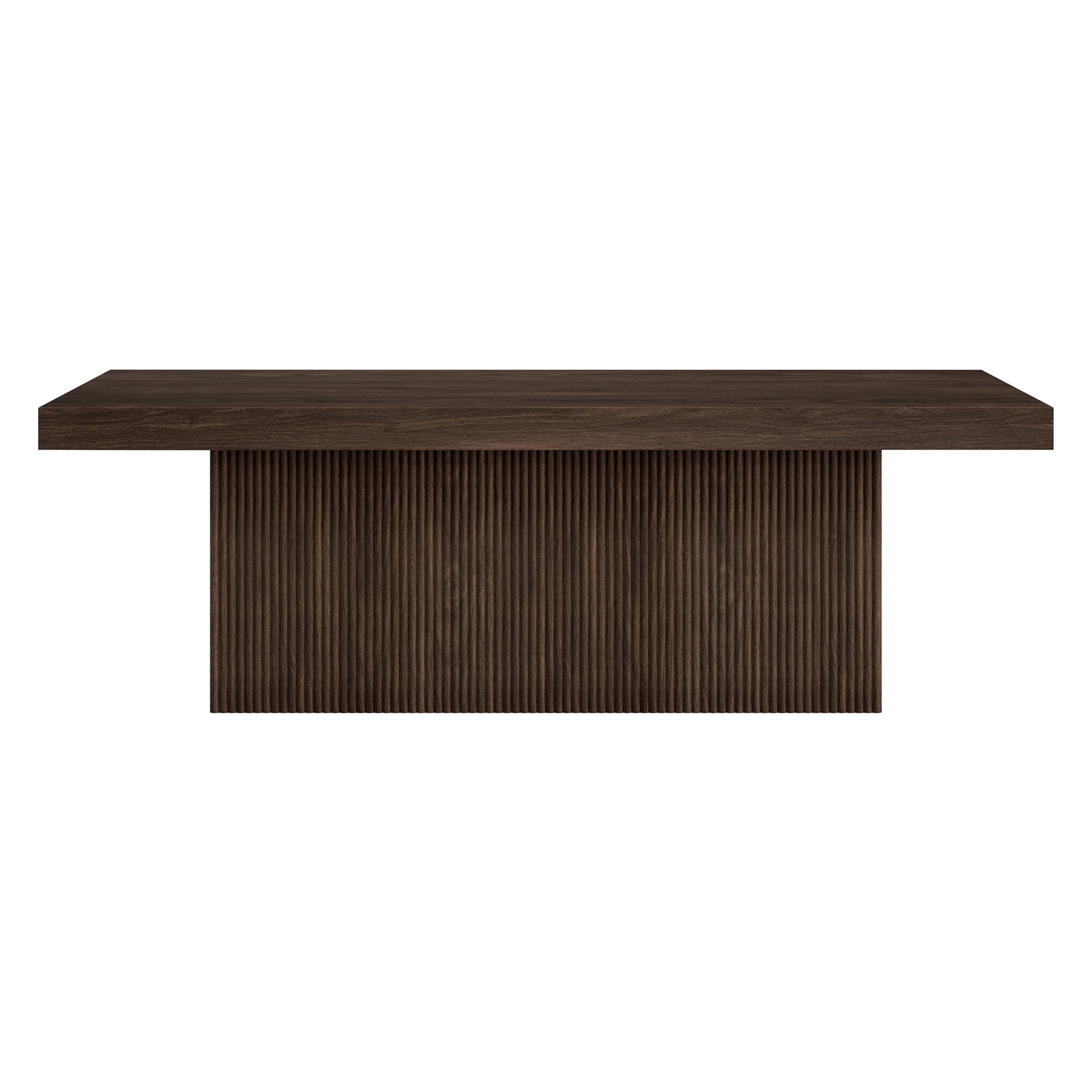 Evelyn&Zoe Modern/Contemporary 48" Wide Alder Brown Coffee Table