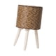 thumbnail image 4 of Cesta para plantas con soporte, maceta con patas de madera, maceta decorativa estable Marrón, 4 of 9