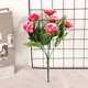 thumbnail image 2 of Ramo romántico de rosas artificiales de seda roja para bodas, decoración del hogar y eventos, 2 of 2