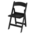 thumbnail image 2 of Folding Chair, Resin Chair with Padded Seat, Comfortable Event Chair Indoor Outdoor for Home Event Party Picnic School Wedding, Black, 2 of 9