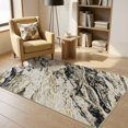 thumbnail image 5 of MICGEEK 3x5 Washable Area Rugs for Entryway, Modern Abstract Non Slip Carpet, Low Pile Indoor Rug for Bedroom Home Decor Carpets, Black/Gold, 5 of 8