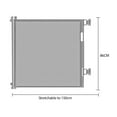 thumbnail image 6 of 34" x 59" Retractable Baby Gate, Baby Safety Mesh Gate for Stairs, Indoor, Outdoor, Doorways, Hallways (White), 6 of 7