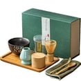 thumbnail image 4 of Premium Matcha Whisk Set with Chasen Stand: 8-Piece Japanese Tea Ceremony Kit Including Lotus Bowl & Matcha Container – Traditional Song Dynasty Style Tools for Tea Making, Elegant Gift Box for Tea, 4 of 5