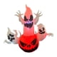 thumbnail image 2 of Calabaza inflable perfecl para decoración de exteriores de Halloween con luces LED Jardín interior Césped Patio Jardín Iluminado, 2 of 9