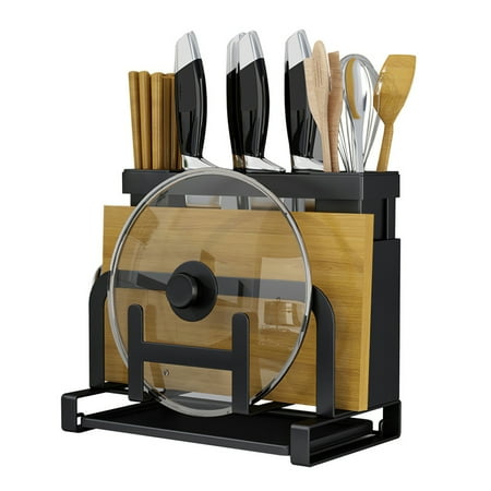 

DIYOO Household Multi-Function Countertop Chopsticks Cutting Board Spice Storage Holder Kitchen Shelf Seasoning Rack