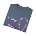 thumbnail image 3 of Wear Purple Domestic Violence Awareness Quote Gift | Cute Supportive Inspiring Saying Men Women Unisex Garment-Dyed T-shirt, 3 of 4