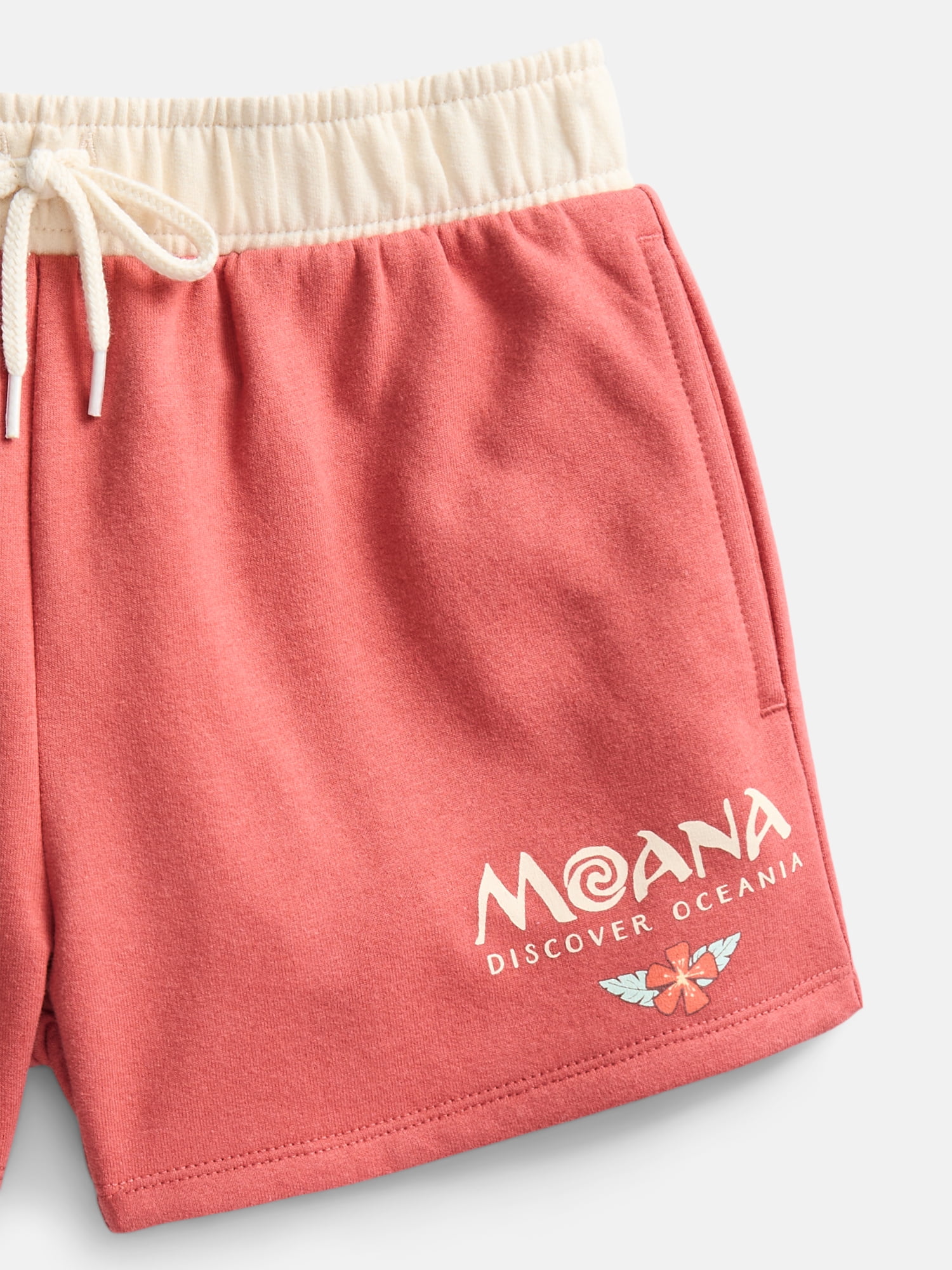 Disney Moana Girls Graphic Fleece Shorts, Sizes 4-16