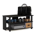 thumbnail image 5 of Furinno Turn-N-Tube 3-Tier Compact Open Storage Shoe Rack for Closet Entryway, Espresso/Black, 5 of 6