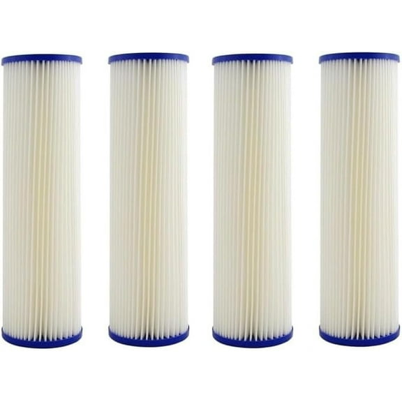 IPW Industries Inc. R30 Compatible Pleated Polyester Filter Cartridge, 9-3/4" x 2-5/8", 30 Microns - Pack of 4