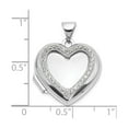 thumbnail image 5 of Sterling Silver Heart Locket Pendant Necklace for Women with Cubic Zirconia, Photo Keepsake Jewelry Symbolizing Love and Memory, Romantic Anniversary or Everyday Elegant Accessory, 5 of 7