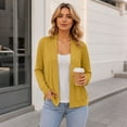 thumbnail image 4 of UQJfacai Knit Cardigan Sweater For Women Classic Long Sleeve Open Front Lightweight Jacket Fall Layering Outwear, 4 of 6