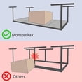 thumbnail image 6 of MonsterRax 2' x 8' Overhead Garage Storage Rack Holds 350 Lbs, Hammertone, 6 of 11
