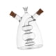 thumbnail image 5 of Dispensador de aceite y vinagre Macarena 2 en 1 Botella de vidrio transparente, 5 of 8