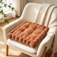 thumbnail image 6 of Dalxymotic Chair Cushion, 15x15 Inch Corduroy Thick Padded Seat Pad, Soft Tufted Comfort Pad, Durable Kitchen Seat Base, for Dining Office Home Chair Room, 6 of 6