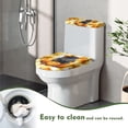 thumbnail image 4 of HELLHERO Halloween Toilet Seat Cover Set Stretch & Stays in Place Bathroom Toilet Cozy Set Easy to Install 2 Pcs Set, 4 of 4