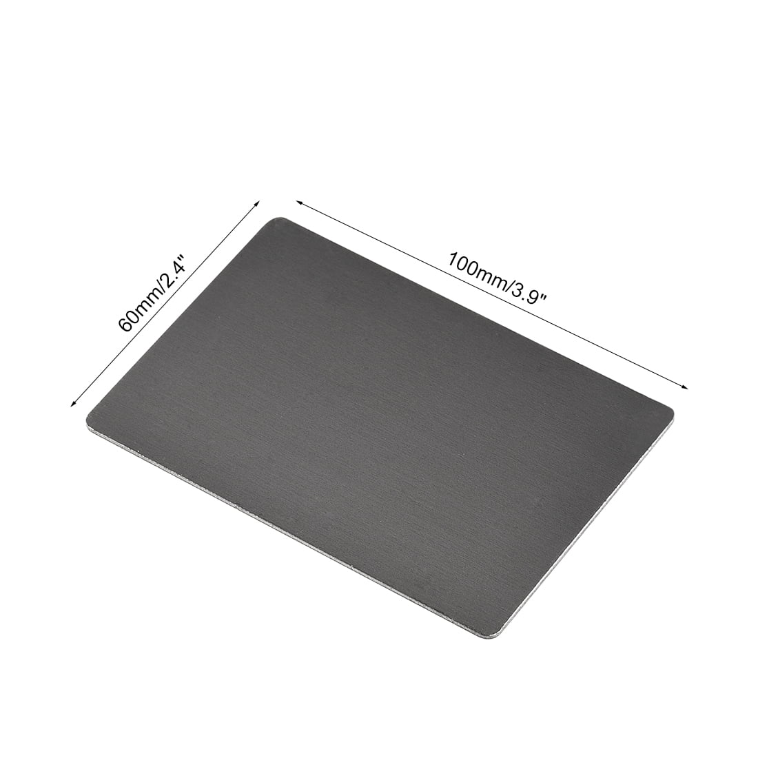Unique Bargains Blank Metal Cards Anodized Aluminum Plate 3.94" x 2.36" x 0.04"