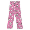 thumbnail image 3 of Hello Kitty Womens Comfy Pajama PJ Pants Lounge Pants Sleepwear Drawstring PJ Bottoms Pants, 3 of 7