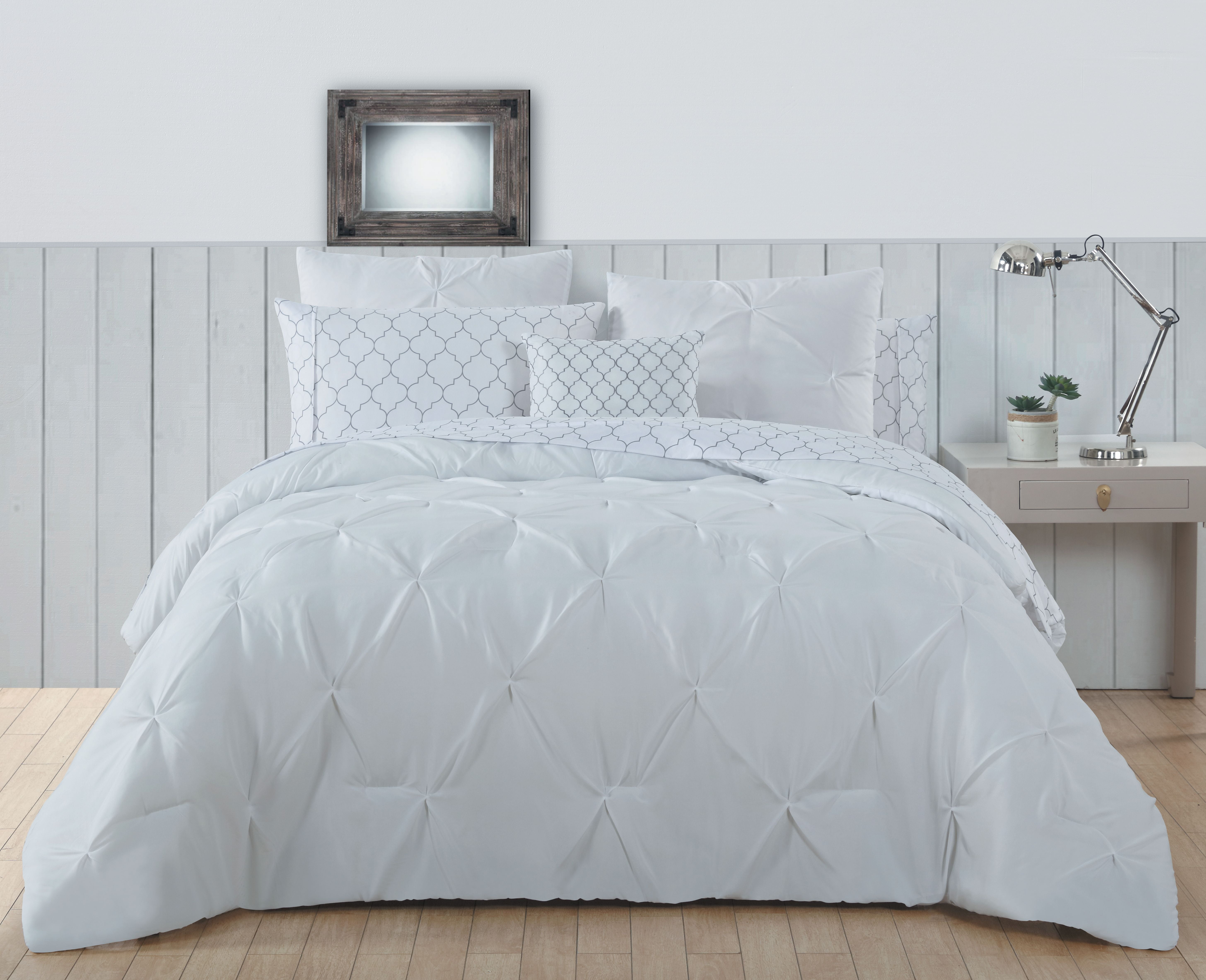 Bradford Pintuck 6pc Bed in a bag