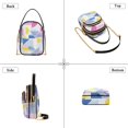 thumbnail image 3 of FORMRS Crossbody Bag for Women Quilted Travel Shoulder Cell Phone Purse with Chain Strap Handbag, Retro Simple Shapes, 3 of 7