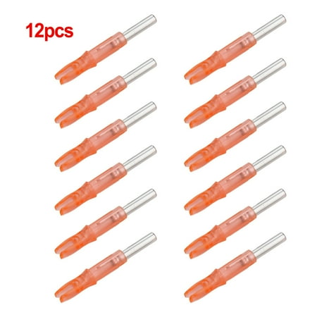 Yannee 12 Pcs Automatic LED Archery Arrows Lighted Nocks 6.2mm Arrow Nock Tail