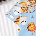 thumbnail image 5 of Halloween Theme Button Down Short Sleeve Pajama For With Lace Trim Short Pants Comfortable Home Wear, 5 of 7