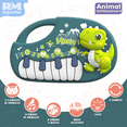 thumbnail image 2 of Juguete Piano de Animales para Niños, 12 Teclas, 20+ Sonidos verde Chico, 2 of 5