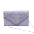thumbnail image 2 of Satin Diamond Evening Clutch Purse Women Elegant Formal Party Shoulder Bag for Wedding Prom Cocktail Bridal Dinner Special Occasion Handbag Pink, 2 of 3