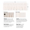 thumbnail image 5 of VHC Brands Simple Life 16 x 72 In Ruffled Valance Accent Curtain, White, 5 of 5