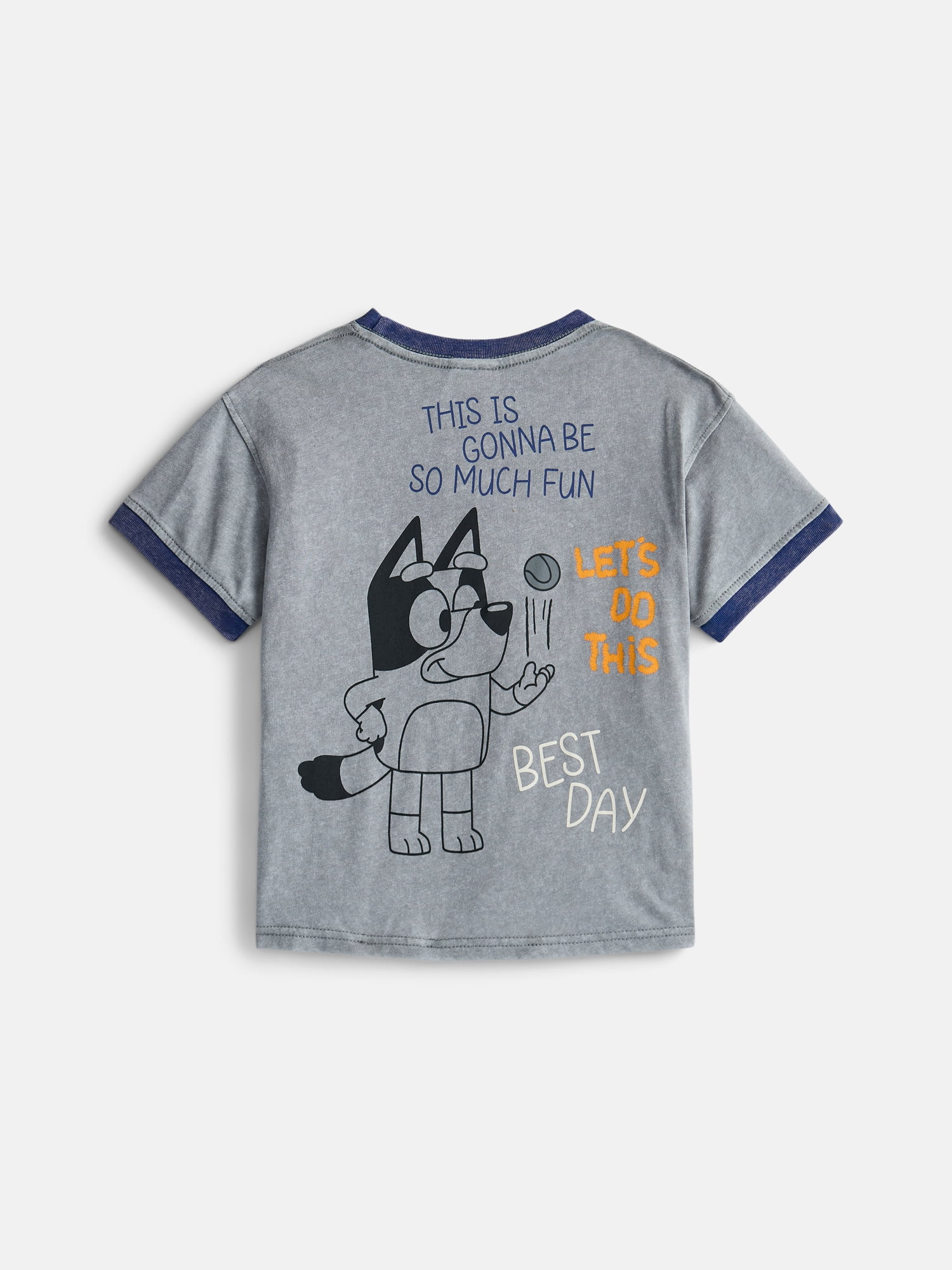 Bluey Toddler Boys Short Sleeve Graphic Tee and Matching Shorts Outfit Set, 2-Piece, Sizes 12M-5T