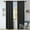 Black, variant on Blackout Solid Curtain Panels, Set of 4, 52" x 84", Chrome