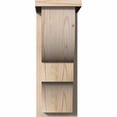 thumbnail image 2 of 7 1/2"W x 12"D x 20"H Ridgewood Smooth Corbel w/Backplate, Douglas Fir, 2 of 9