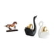 thumbnail image 1 of Escultura de cisne y caballo, figura decorativa, pieza de arte coleccionable, adorno para escritorio, estantería, mueble de sala de estar, decoración, 1 of 8