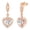 Rose Gold 3, variant on 925 Sterling Silver Moissanite Stud Earrings for Women, 2 Carat GRA Certified D Color VVS1, Screw Back Simulated Diamond Jewelry Gift for Birthday, Christmas, Mother’s Day