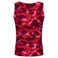 thumbnail image 5 of Hessimy Men’s Athletic Fit Tank Tops Cotton Breathable Sleeveless Undershirts（Red,M), 5 of 5