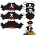 thumbnail image 1 of 12 piezas de disfraces de piratas para niños, 6 sombreros de pirata y 6 parches de ojo de pirata, disfraz de pirata, sombrero, traje de pirata, diadema de pirata, 1 of 3