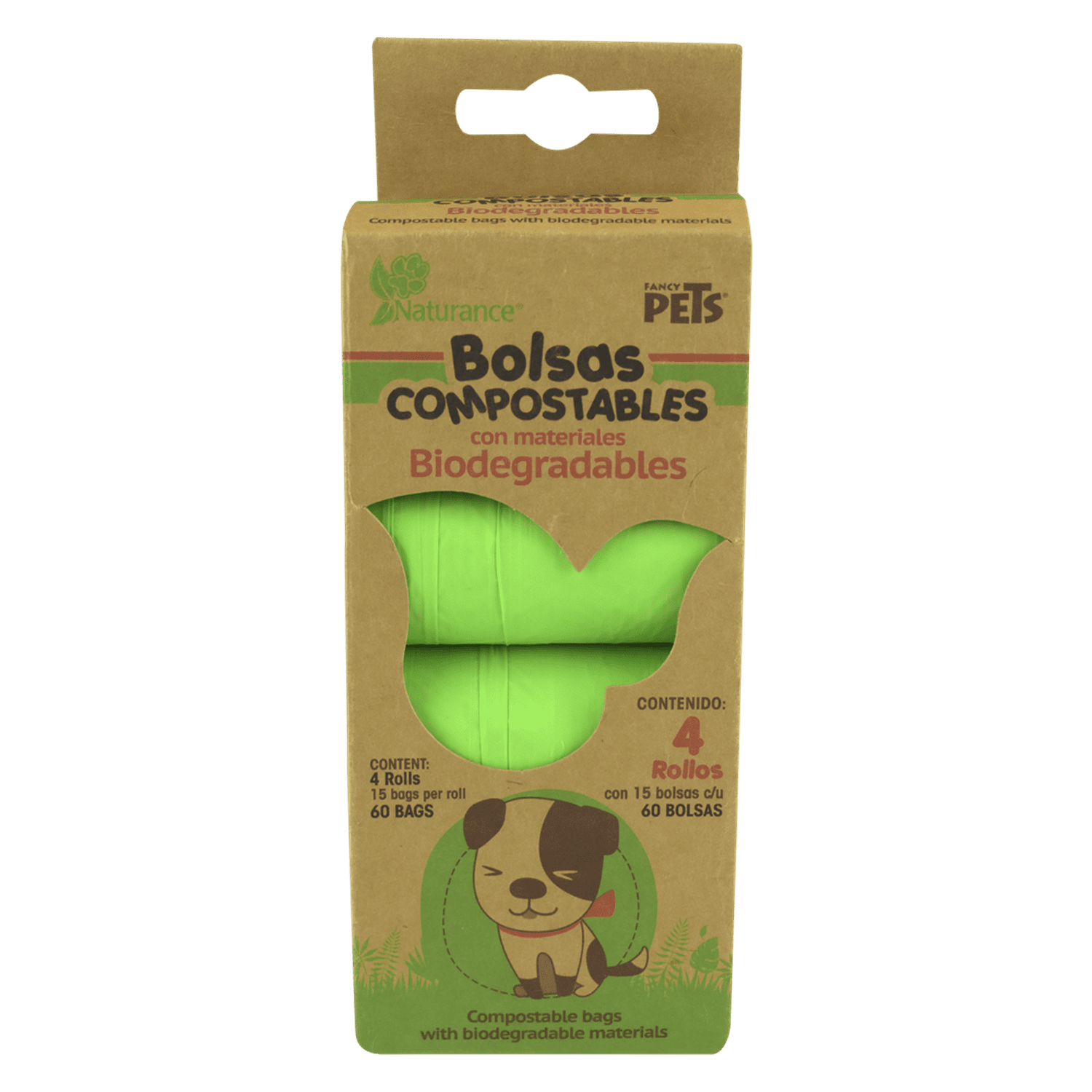 Bolsa sanitaria compostable Naturance rollos 60 bolsas Walmart