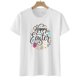 thumbnail image 2 of Tops con estampado de Pascua de manga corta con cuello redondo para mujer Fridja  bn4239, 2 of 6