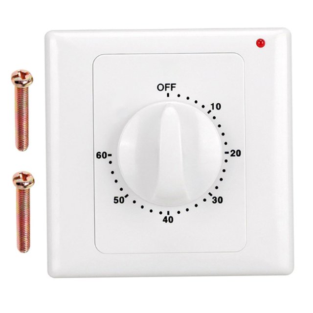 Lefu Countdown Timer Switch AC220V Electronic Mechanical Countdown Controller 86Panel