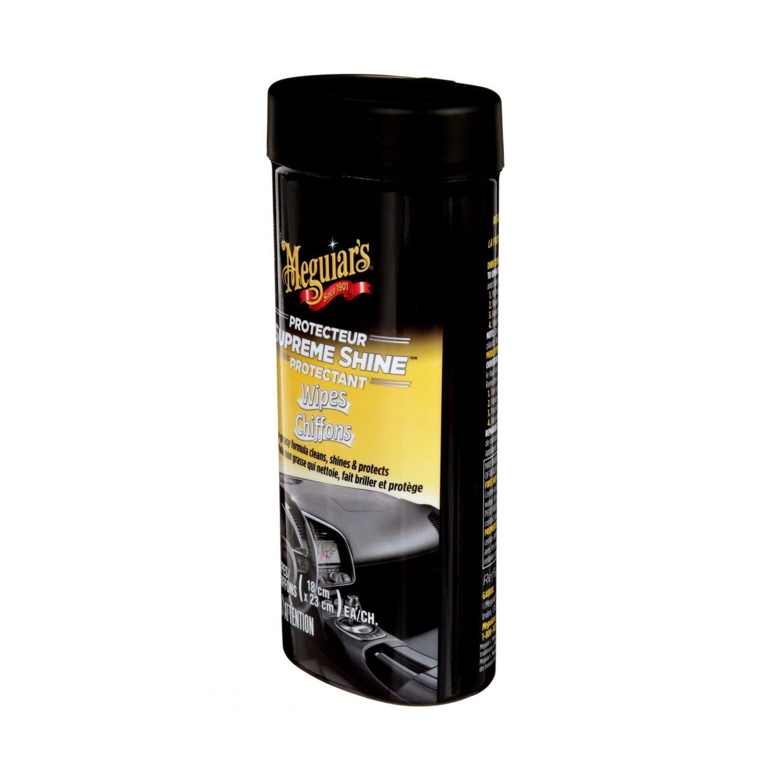 Meguiar's® Supreme Shine™ Protectant Wipes G4000C, 18 x 20 cm, 30 Wipes/Pack, Meguiar's® Wipes G4000C