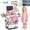 Pink, variant on LINXUXIE Doctor Kit for Toddlers, Pretend Medical Station Set with Mobile Cart, Birthday Gifts for Kids 3-5 5-8 8-12 Year Old