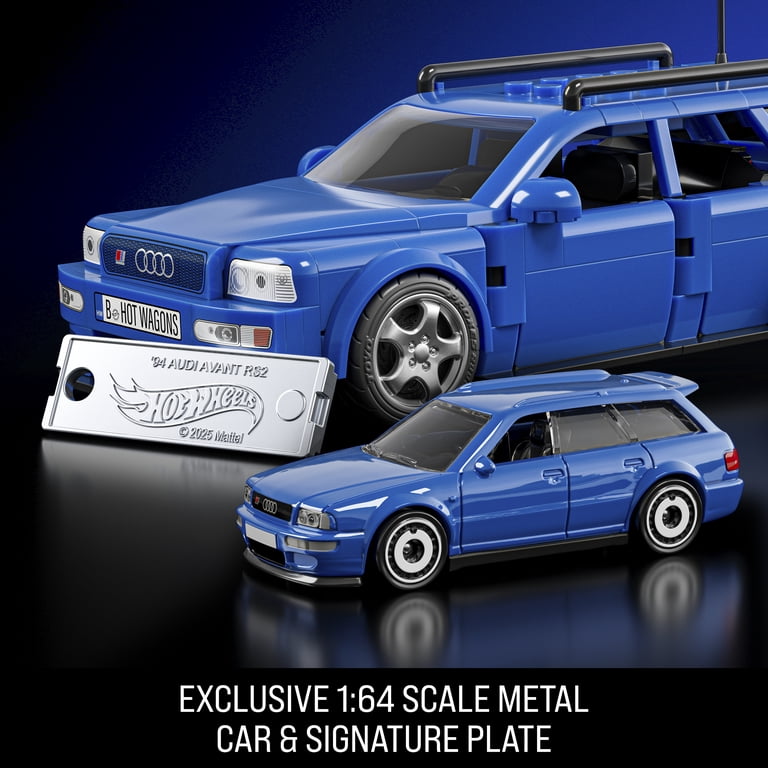 MATTEL BRICK SHOP, 253 Pieces, Buildable 1:32 Scale Audi Avant RS2