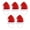 5pcs, variant on YIFAEUX Pet Santa Hat Red Fleece Santa Claus Hat Dog Cat Dress-up Costume for Puppy Kitten Small Cats Dogs Holiday Cosplay Accessory