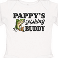 thumbnail image 4 of Inktastic Pappy's Fishing Buddy Boys Long Sleeve Baby Bodysuit, 4 of 5