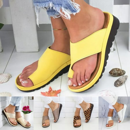

Yfmall Women Wedge Lightweight PVC Slip-on Open Toe Slippers Sandals for Daily Life