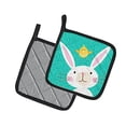thumbnail image 2 of Carolines Treasures VHA3032PTHD Happy Easter Rabbit Pair of Pot Holders, 2 of 3
