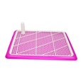 thumbnail image 4 of lionlar Dog Potty Toilet with Removable Post Reusable Portable Dogs Urinal Grid Tray for Pink, 4 of 9