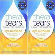 Thera Tears Nutrition, 1200mg Omega-3 Supplement Capsules, 90-Count (Pack of 2)
